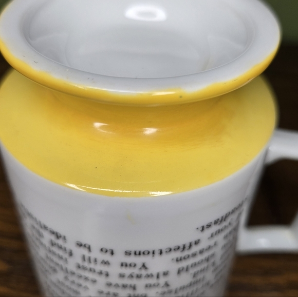 Sagittarius Zodiac Mug with Square Handle And Yellow Base - Picture 7 of 8